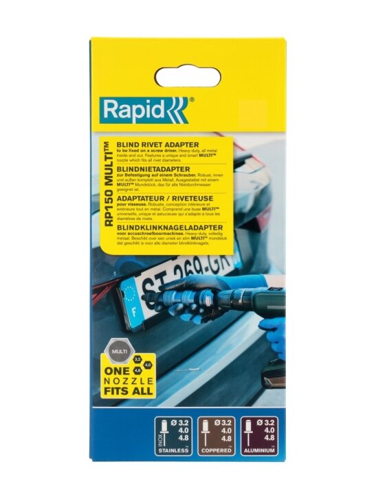 Rapid Kniedžių adapteris Rapid RP150 Multi 1 Rapid Kniedžių adapteris Rapid RP150 Multi 1