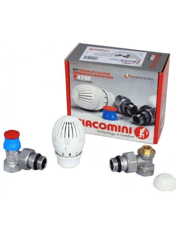 Radiatorių sistemos komplektas R470F, kampinis, ½" 2 Radiatorių sistemos komplektas R470F, kampinis, ½" 2