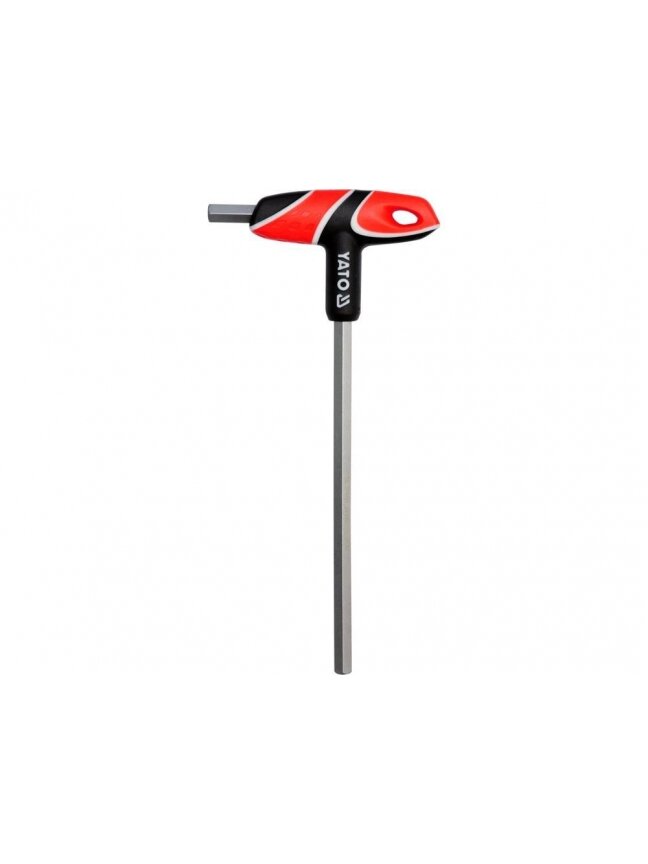 Raktas šešiabriaunis su rankena HEX Yato | 10.0mm, 22/102/200mm Raktas šešiabriaunis su rankena HEX Yato | 10.0mm, 22/102/200mm