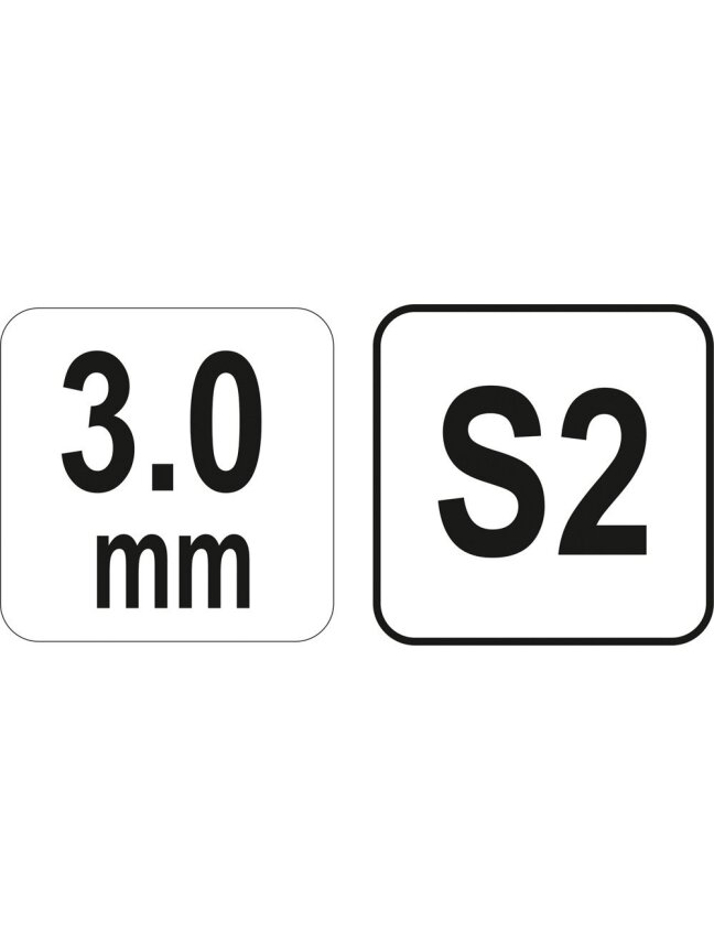 Raktas šešiabriaunis su rankena HEX Yato | 3.0mm, 13/76/100mm 2 Raktas šešiabriaunis su rankena HEX Yato | 3.0mm, 13/76/100mm 2