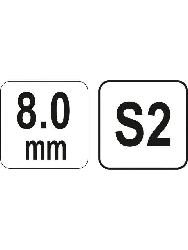 Raktas šešiabriaunis su rankena HEX Yato | 8.0mm, 22/102/200mm 2 Raktas šešiabriaunis su rankena HEX Yato | 8.0mm, 22/102/200mm 2