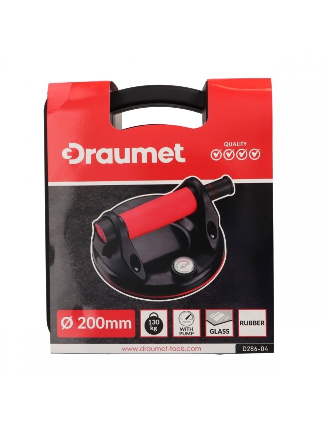 Rankena stiklui nešti 1 laikiklis, pneumatinė d-200mm, 130 kg Draumet 10