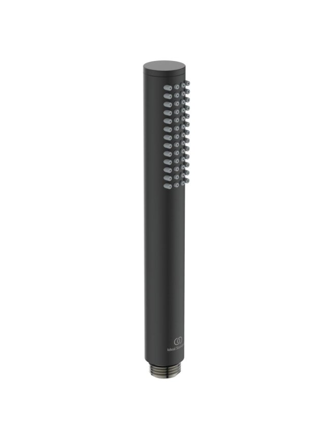 Rankinė dušo galva Ideal Standard, IdealRain Stick metalinė, Silk Black matinė juoda