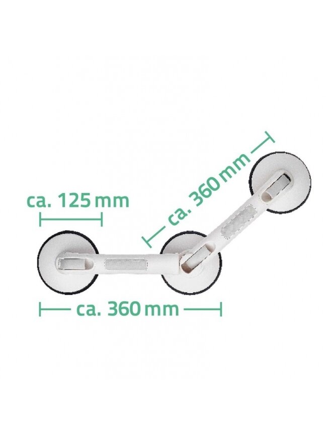 Ranktūris su trim siurbtukais Ridder A0256001 1