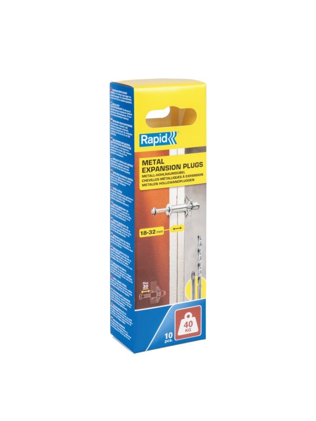 Rapid Inkarai 18-32 mm. storio sienelėms, Rapid 10 vnt. max 40 kg. 1 Rapid Inkarai 18-32 mm. storio sienelėms, Rapid 10 vnt. max 40 kg. 1