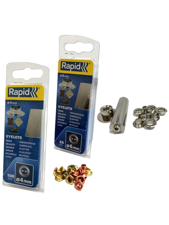 Rapid Žiedinės kniedės, 4 mm, 100 vnt. Rapid Žiedinės kniedės, 4 mm, 100 vnt.