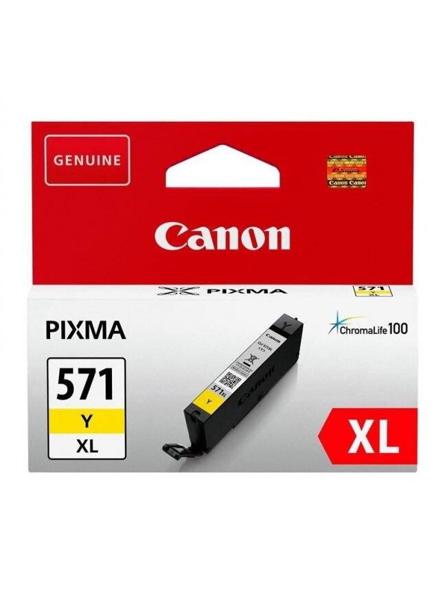 Rašalinio spausdintuvo kasetė Canon CLI-571XL, geltona