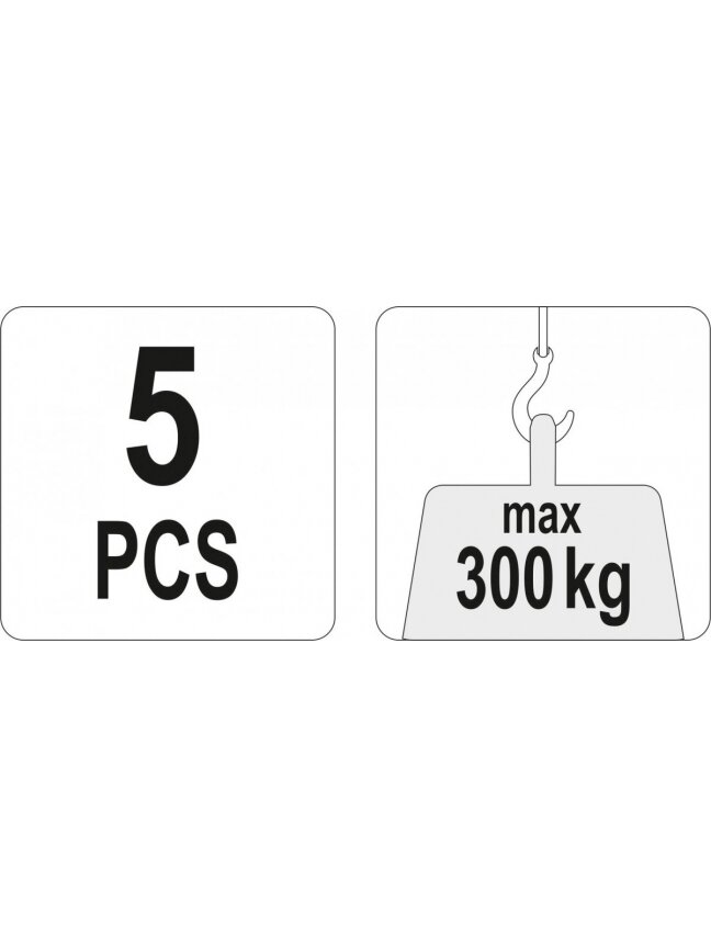 Ratukai baldų transportavimui iki 300kg, 5 vnt. Yato 3 Ratukai baldų transportavimui iki 300kg, 5 vnt. Yato 3