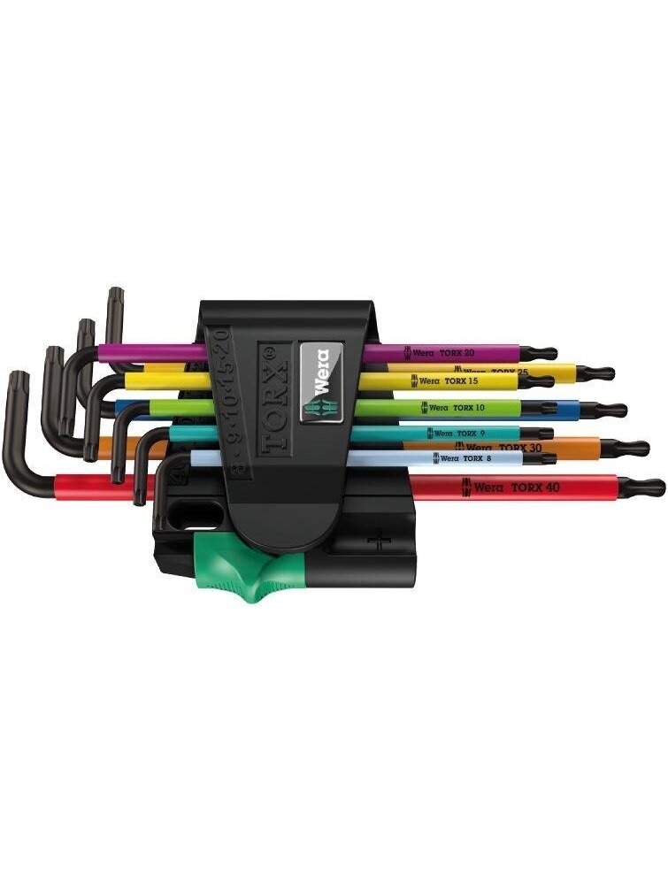 Raktų rinkinys Wera L-formos TORX varžtams 9 vnt Raktų rinkinys Wera L-formos TORX varžtams 9 vnt