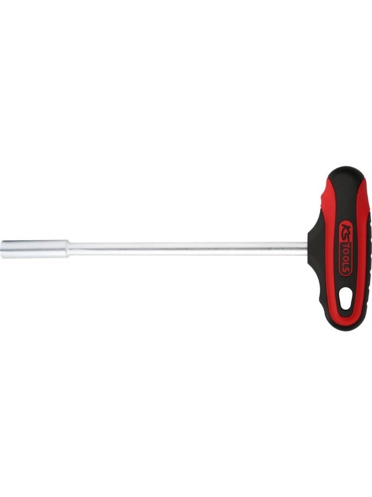 Raktas T- formos su šešiakampe galvute SW 6mm, ERGO+, KS Tools