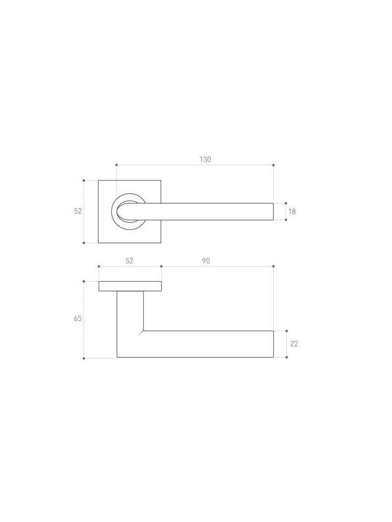 Rankena, vidaus Metal-Bud METAL-BUD Black SUPPRA 1 Rankena, vidaus Metal-Bud METAL-BUD Black SUPPRA 1