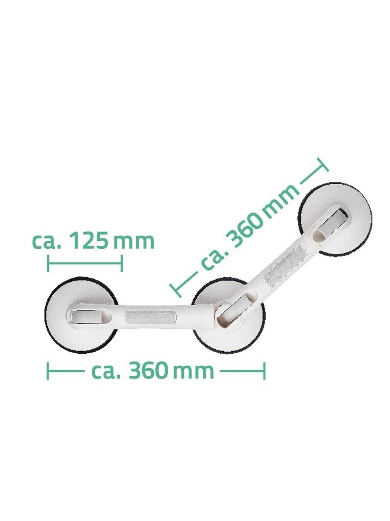 Ranktūris su trim siurbtukais Ridder A0256001 1