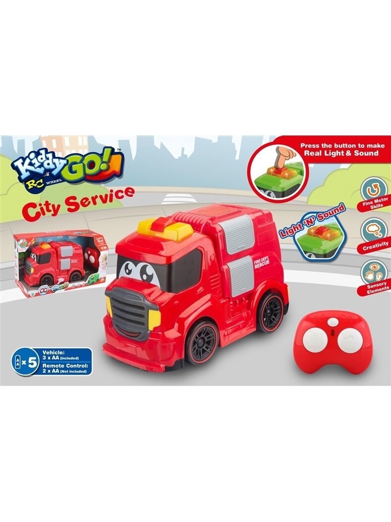 RC automobilis City Service Fire Dept DHTRC10591 1 RC automobilis City Service Fire Dept DHTRC10591 1