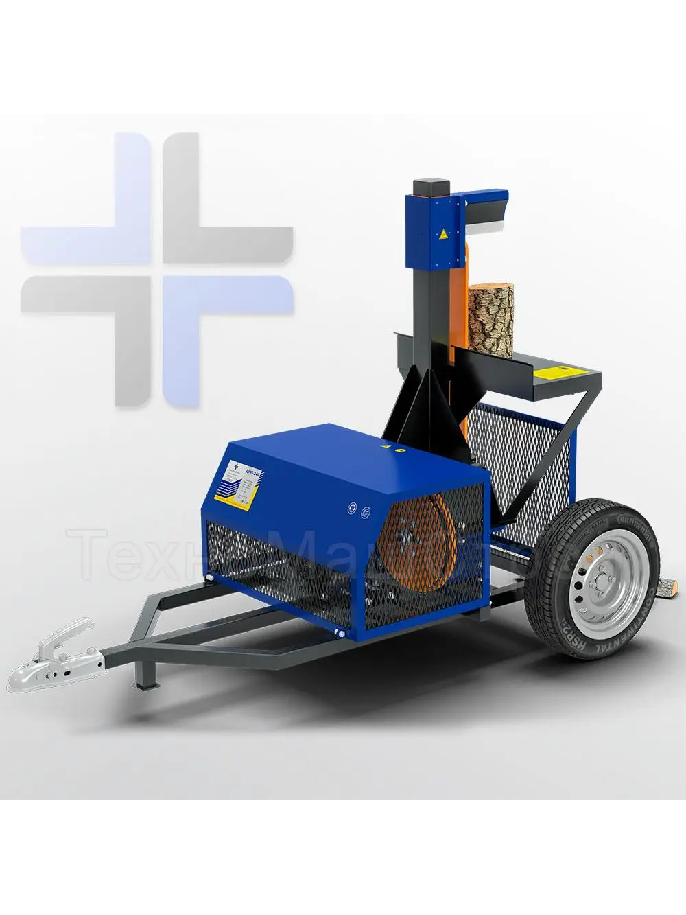 Reduktorinė malkų skaldyklė DRM-50 su elektriniu 3KW variklių Reduktorinė malkų skaldyklė DRM-50 su elektriniu 3KW variklių