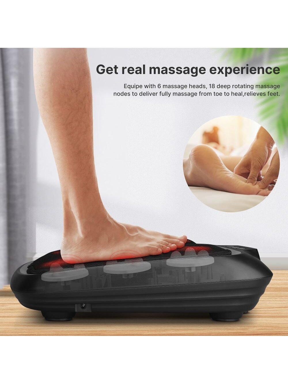 RENPHO Shiatsu pėdų masažuoklis FM062 6 RENPHO Shiatsu pėdų masažuoklis FM062 6