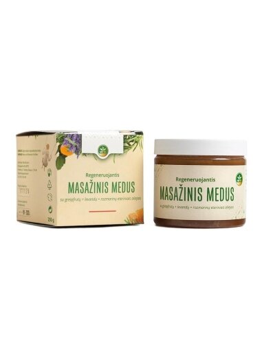 Regeneruojantis masažinis pirties medus MĖTA, 250 g