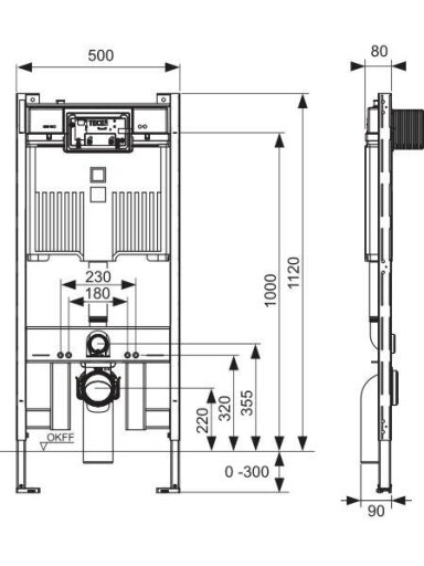 RĖMAS POTINKIN UNITAZO TECE 8 CM 9300500