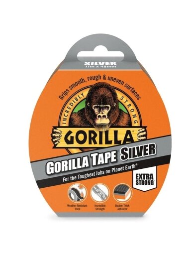 Remonto juosta Gorilla Silver, vienpusė, 32 m x 5 cm x 170