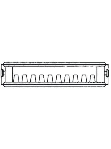 Renovacinis plieninis radiatorius HM 21C-AT-55-0800, prijungimas šoninis