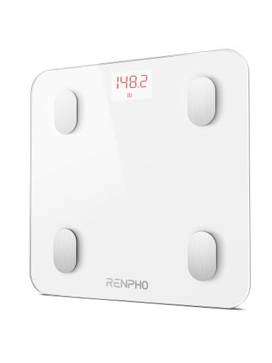 RENPHO Elis 1S išmaniosios kūno sudėties svarstyklės, baltos