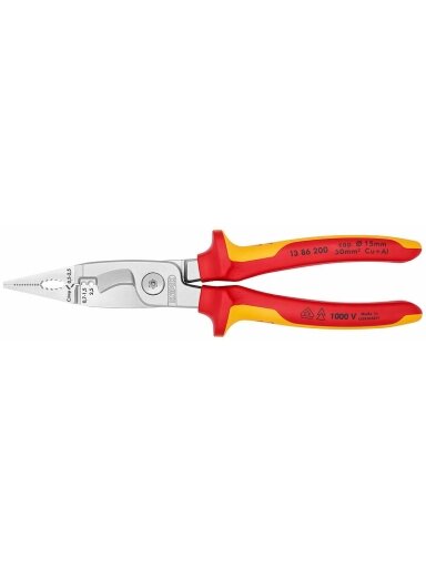 Replės elektrikui VDE 200mm, Knipex