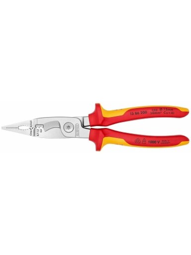 Replės elektrikui VDE 200mm, Knipex