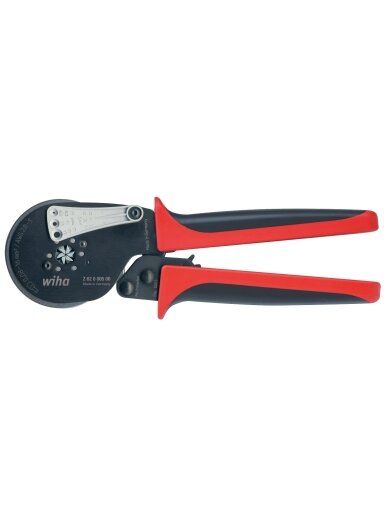 Replės kabelių jungčių užspaudimui WIHA (210 mm)