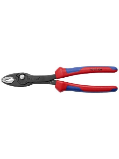 Replės šoniniam ir priekiniam sukimui TwinGrip® 200mm, Knipex