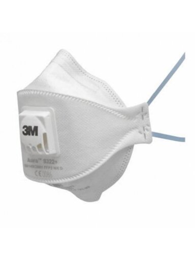 Respiratorius 3M 9322+, balta 5 vnt
