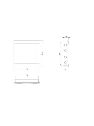 Revizinės durelės EUROPLAST PL2020, 20 x 20 cm