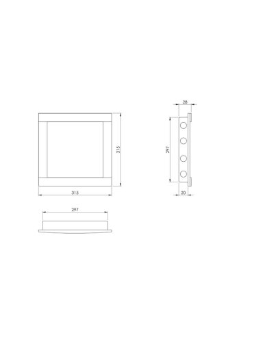 Revizinės durelės EUROPLAST PL3030, 30 x 30 cm