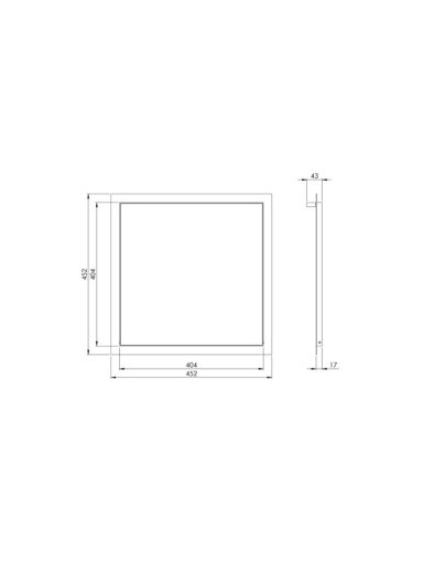 Revizinės durelės EUROPLAST RLR4040, 40 x 40 cm