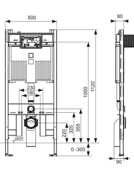 RĖMAS POTINKIN UNITAZO TECE 8 CM 9300500 1