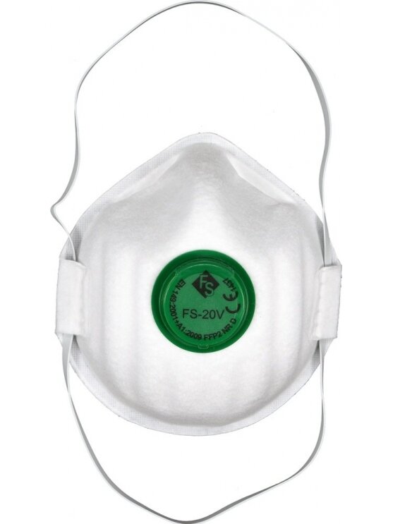 Respiratorius-kaukė su vožtuvu FFP2/KZ CE Yato | 3 vnt Respiratorius-kaukė su vožtuvu FFP2/KZ CE Yato | 3 vnt