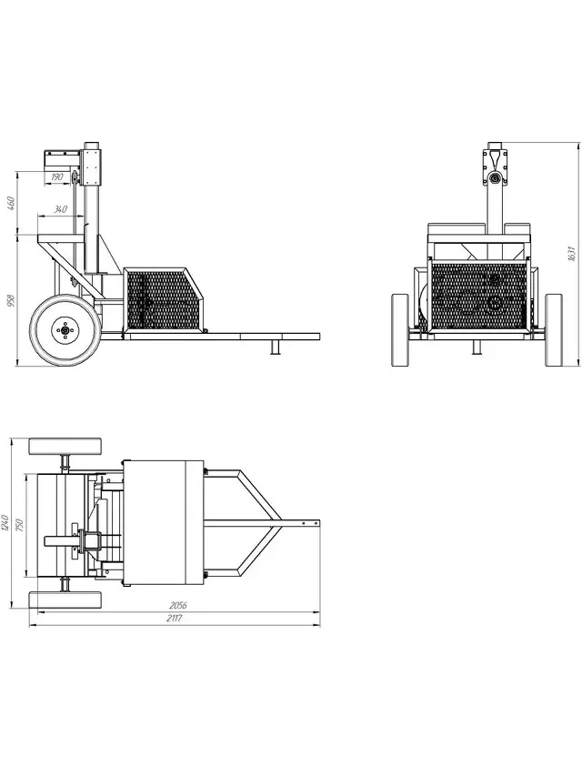 Reduktorinė malkų skaldyklė DRM-50 su elektriniu 3KW variklių 3 Reduktorinė malkų skaldyklė DRM-50 su elektriniu 3KW variklių 3