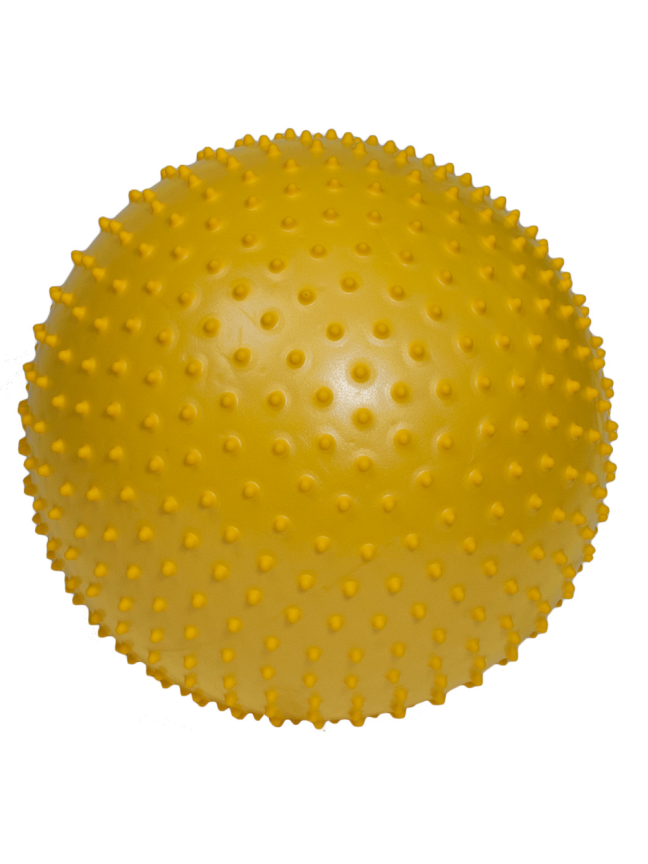 Reabilitacinis Kamuolys Su Spygliukais 45cm Geltonas Reabilitacinis Kamuolys Su Spygliukais 45cm Geltonas