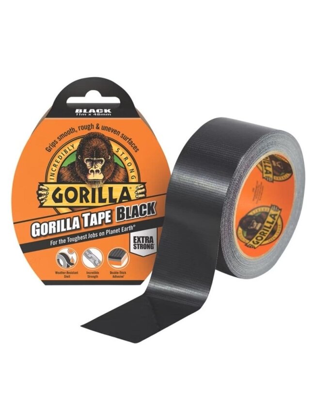 Remonto juosta Gorilla Black, vienpusė, 32 m x 4.8 cm x 430