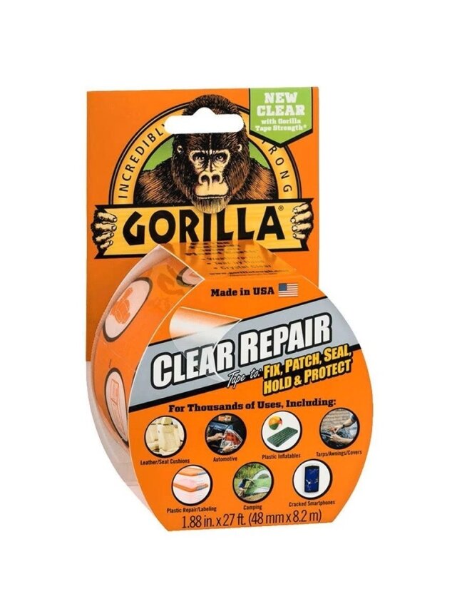 Remonto juosta Gorilla Crystal Clear, vienpusė, 8.2 m x 5 cm Remonto juosta Gorilla Crystal Clear, vienpusė, 8.2 m x 5 cm