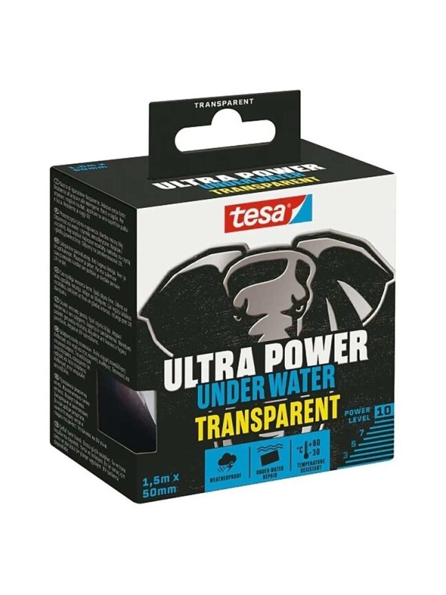 Remonto juosta Ultra Power Under Water Transparent, 1.5mx5cm 1 Remonto juosta Ultra Power Under Water Transparent, 1.5mx5cm 1