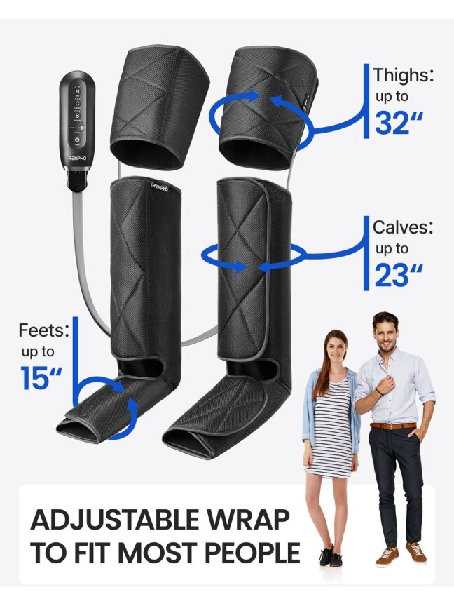 RENPHO Aeria Ultimate Thermal 2 (taip pat žinomam kaip modelis 079H) kojų masažuokliui su oro kompresija ir šildymo funkcija 3