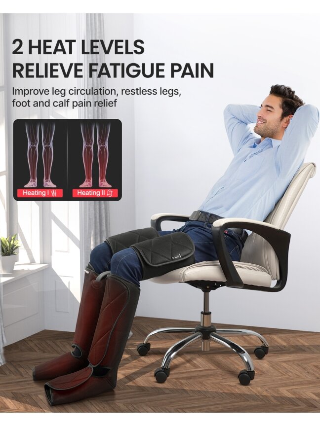RENPHO Aeria Ultimate Thermal 2 (taip pat žinomam kaip modelis 079H) kojų masažuokliui su oro kompresija ir šildymo funkcija 4 RENPHO Aeria Ultimate Thermal 2 (taip pat žinomam kaip modelis 079H) kojų masažuokliui su oro kompresija ir šildymo funkcija 4