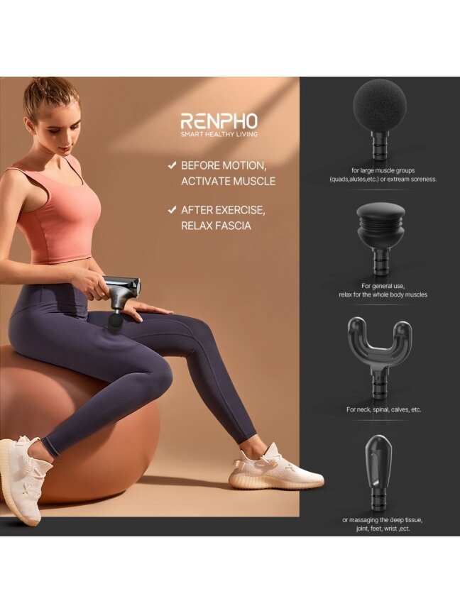 RENPHO Massage Gun Mini GM173 Black 4 RENPHO Massage Gun Mini GM173 Black 4
