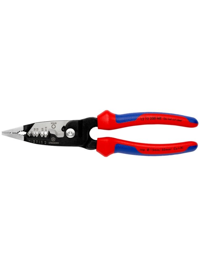 ⬡ Replės elektros instaliacijos darbams daugiafunkcinės 200mm KNIPEX (1372200ME, KNIPEX) ⬡ Replės elektros instaliacijos darbams daugiafunkcinės 200mm KNIPEX (1372200ME, KNIPEX)