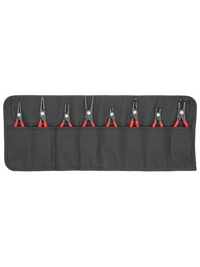 Replių vidiniams ir išoriniams žiedams komplektas 8 vnt., Knipex Replių vidiniams ir išoriniams žiedams komplektas 8 vnt., Knipex