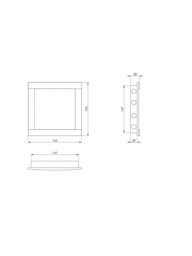 Revizinės durelės EUROPLAST PL1515, 15 x 15 cm 1 Revizinės durelės EUROPLAST PL1515, 15 x 15 cm 1