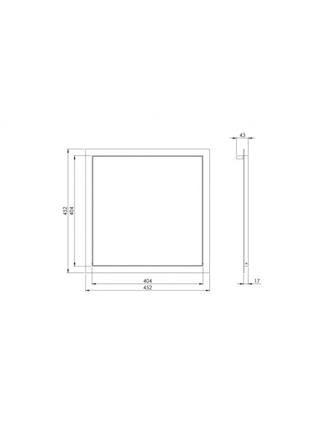Revizinės durelės EUROPLAST RLR4040, 40 x 40 cm 1 Revizinės durelės EUROPLAST RLR4040, 40 x 40 cm 1