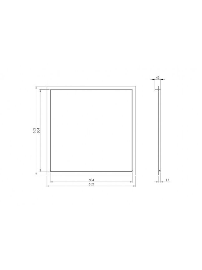 Revizinės durelės EUROPLAST RLR6060, 60 x 60 cm 1 Revizinės durelės EUROPLAST RLR6060, 60 x 60 cm 1
