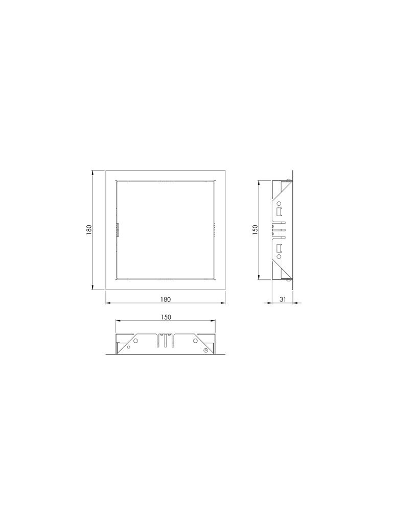 Revizinės durelės EUROPLAST RL1515, 15 x 15 cm 1 Revizinės durelės EUROPLAST RL1515, 15 x 15 cm 1