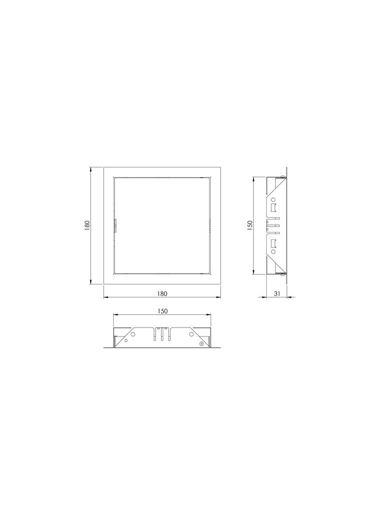 Revizinės durelės EUROPLAST RL1515A, 15 x 15 cm 1 Revizinės durelės EUROPLAST RL1515A, 15 x 15 cm 1