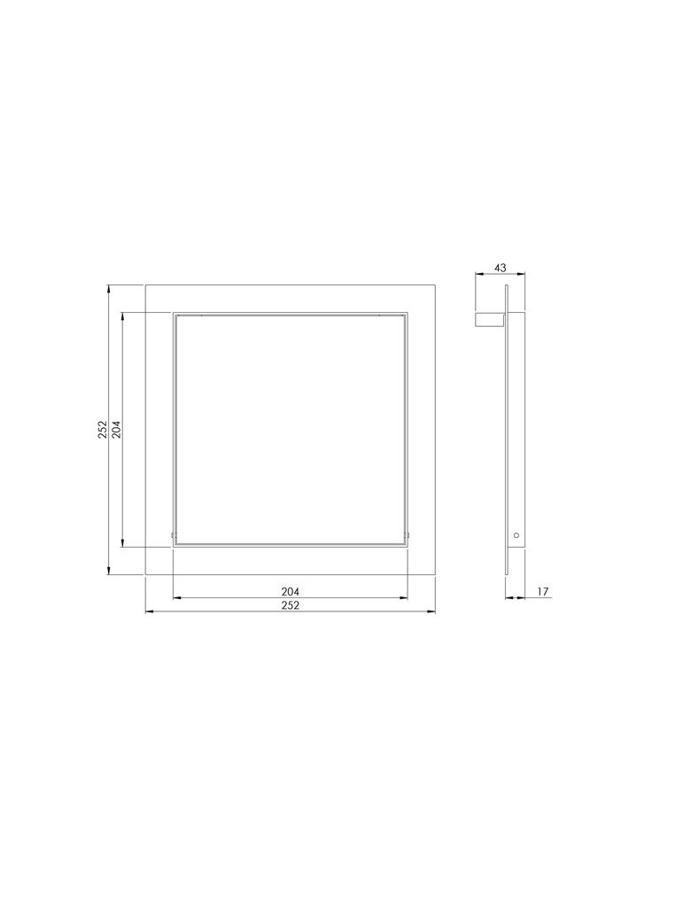 Revizinės durelės EUROPLAST RLR2020, 20 x 20 cm 1 Revizinės durelės EUROPLAST RLR2020, 20 x 20 cm 1